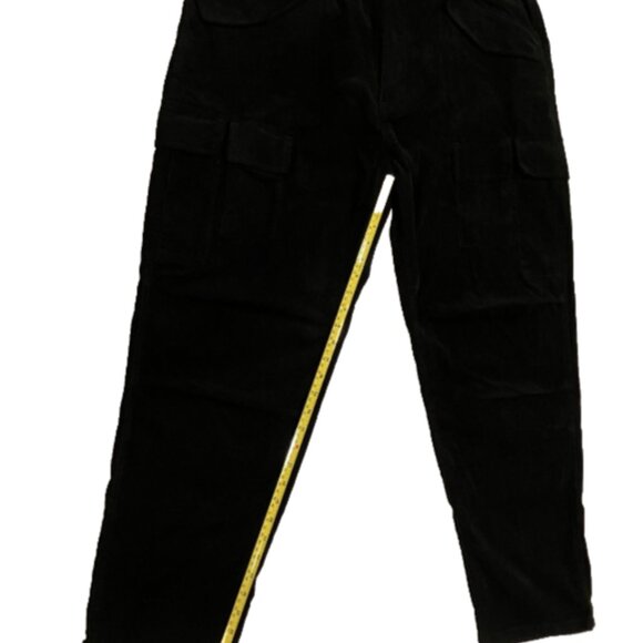 Mode of One Men Regular Fit Cotton Tapered Cargo Pant Deep Black Size 36 - Picture 11 of 12
